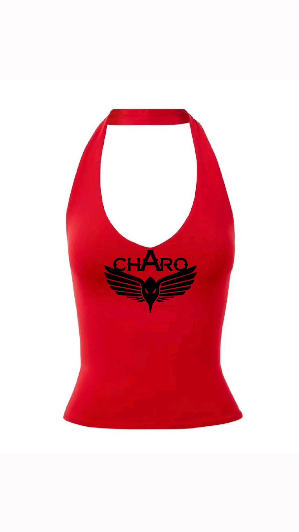 Top rouge charo