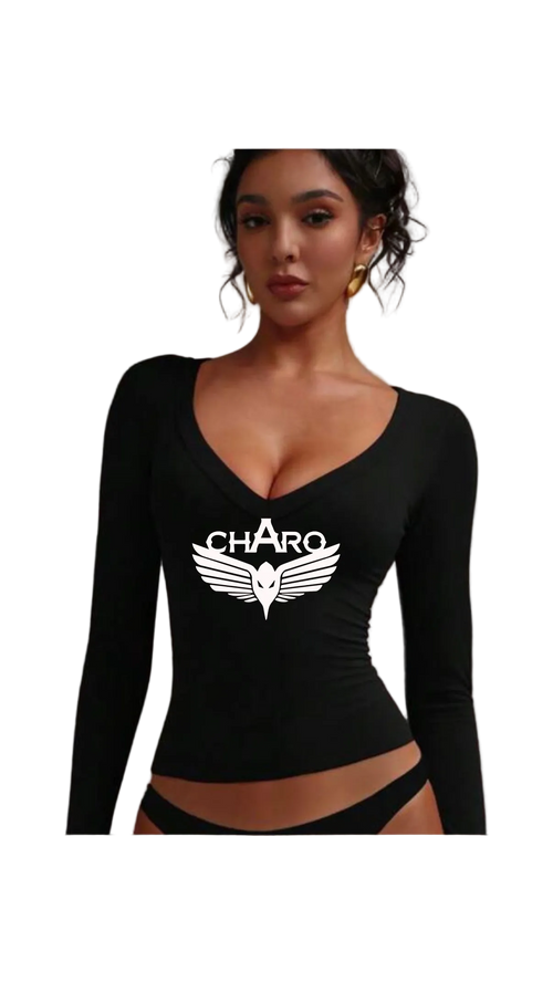 Charo – Tee-shirt manche longue décolleté